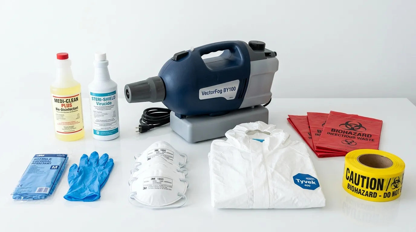 Professional biohazard remediation crew working in Mukwonago