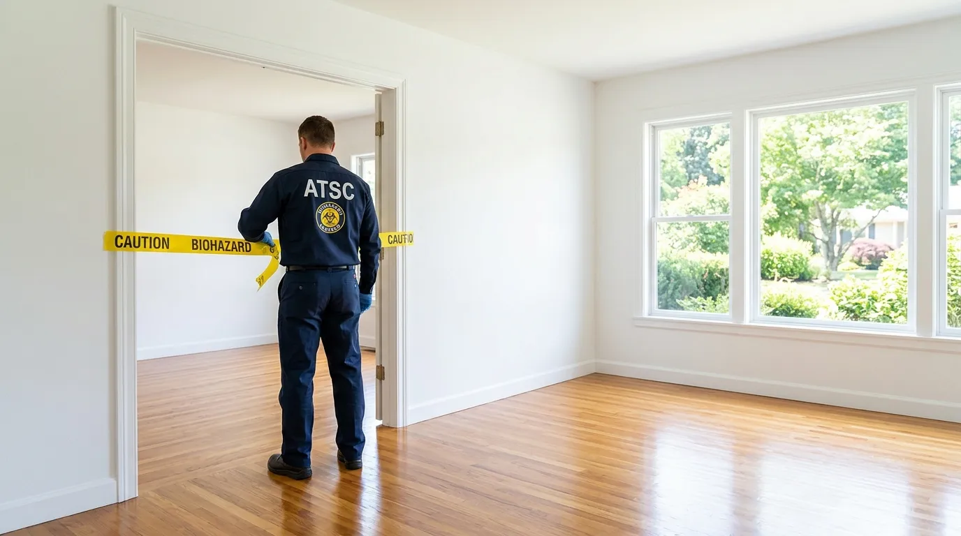 Certified biohazard cleanup crew performing Decomposition Cleanup in Mukwonago